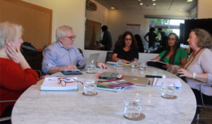 O pesquisador José Manuel Rezende durante conversa no Instituto Vladimir Herzog (Foto: Vagner Alencar)